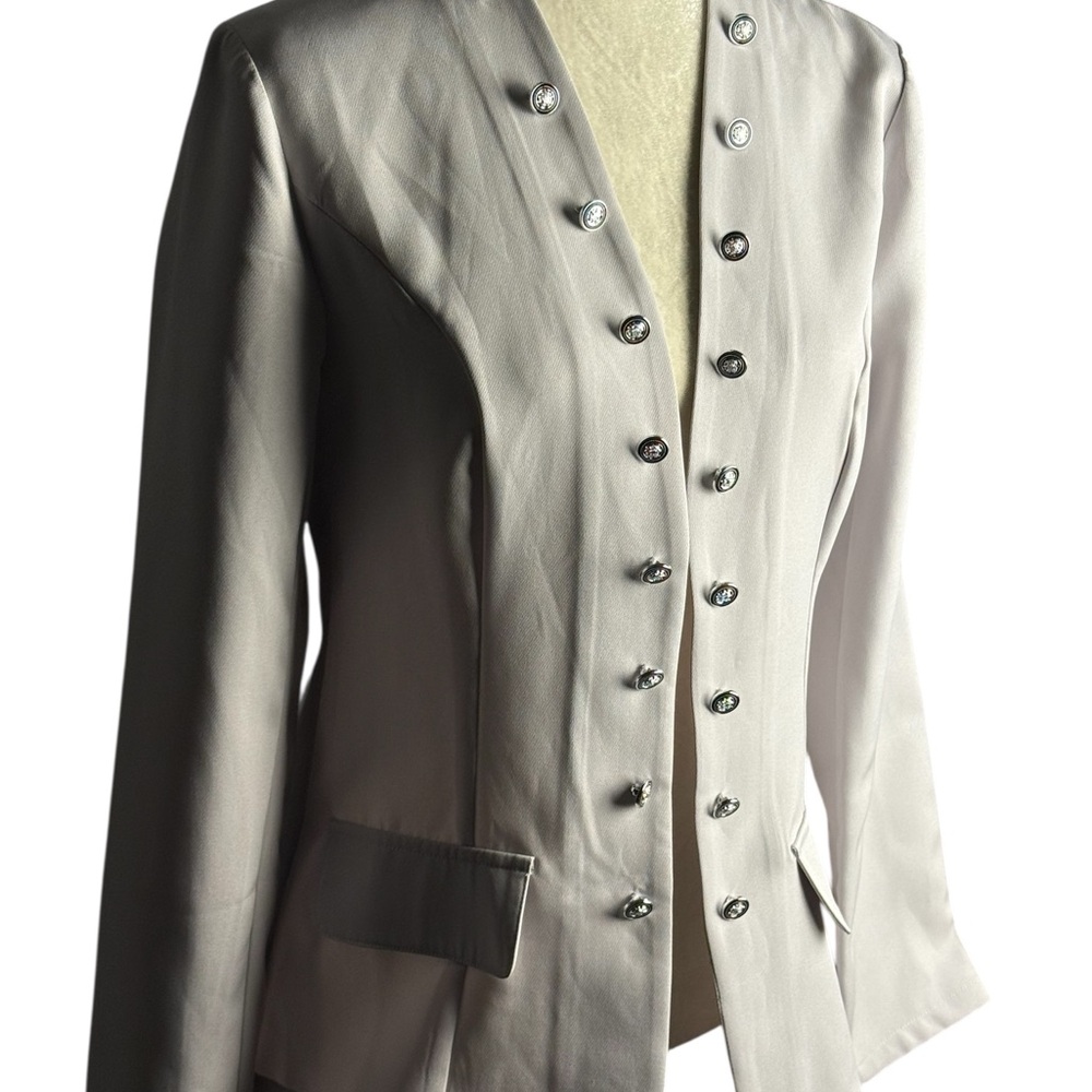 Made with Love Sophisticated Women's Lyla Military embellished Jacket corpcore